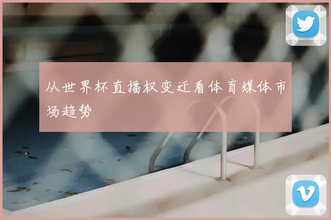 从世界杯直播权变迁看体育媒体市场趋势