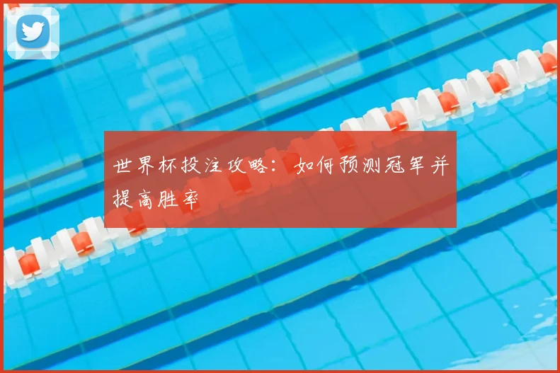 世界杯投注攻略:如何预测冠军并提高胜率