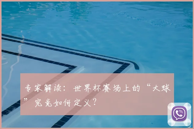 专家解读：世界杯赛场上的“大球”究竟如何定义？